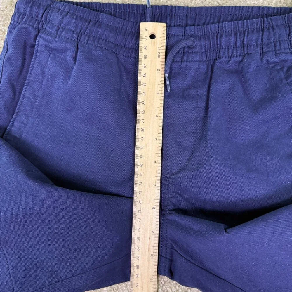 Gap Kids Boys Chino Shorts XL Blue Stretch Soft Twill Elastic Waist E917